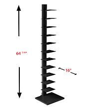 Southern Enterprises Jersey Spine Tower Shelf - Black