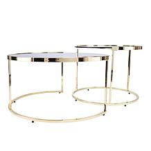Southern Enterprises Martley 2pc Nesting Cocktail Table Set