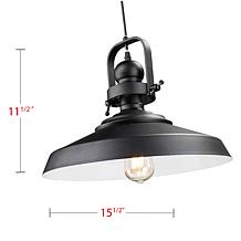 Southern Enterprises Mindel Industrial Bell Pendant Lamp