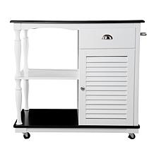 Southern Enterprises Muxlow Rolling Kitchen Island w/ Storage