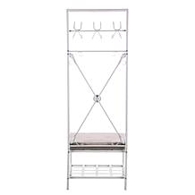 Southern Enterprises Owen Entryway Bench/Storage Rack - Matte White
