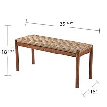 Southern Enterprises Scalby Natural Seagrass Bench