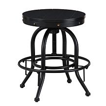 Southern Enterprises Serwyn Industrial Adjustable Stool - Black