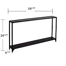 Southern Enterprises Stace Narrow Metal Console Table - Black