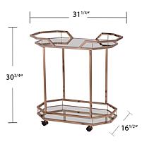 Southern Enterprises Vikram Bar Cart - Champagne