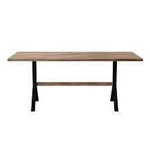 Southern Enterprises Villanda Slatted Outdoor Dining Table
