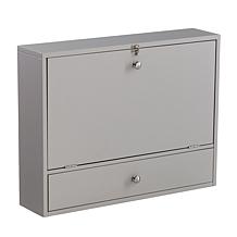Southern Enterprises Wall Mount Laptop Desk - Warm Gray