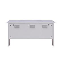 Southern Enterprises Wall Mount Ledge with Vanity Mirror - White