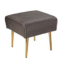Southern Enterprises Warkin Woven Upholstered Ottoman
