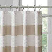 Spa Waffle Shower Curtain with 3M Treatment - Taupe/72"