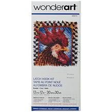 Spinrite Wonderart Latch Hook Kit 12"X12" - Rooster