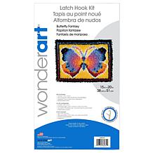 Spinrite Wonderart Latch Hook Kit 15"X20" - Butterfly Fantasy