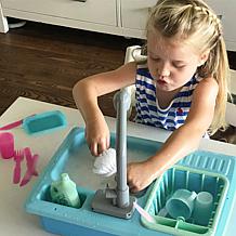 SPLASHFUN: Wash-up Kitchen Sink Play Set w/ Running Water