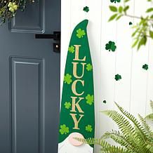 St. Patrick's Wooden Gnome Porch Decor