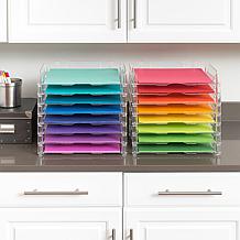 Stackable Paper Trays 4-piece Set 12x13 Inches