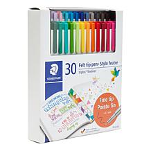 STAEDTLER Triplus 0.3mm Fineliner Pens - Set of 30