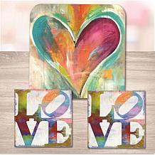 Staked love 6.5x6.5 Artboard Lid/20oz Candle & Coaster Set