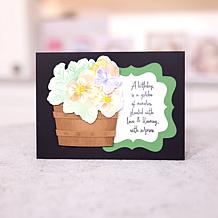 Stamps by Me Poetic Pansies Stamp and Stencil Card-Making Kit
