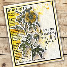 Stamps by Me Vintage Script Floral Stamps and Dies - Set of 2