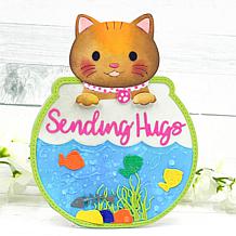 Stamps of Life Cat-Design Fold-It Card Stamp and Die Set