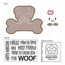 Stamps of Life Dog Bone Card Fold it Card Die Bundle
