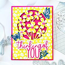 Stamps of Life Flower Frenzy A2 Card Front Stamp and Die Set