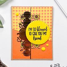Stamps of Life Happy Fall Border Stamp and Die Set