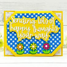 Stamps of Life Happy Thoughts Octagonal Side-Fold A2 Card Kit