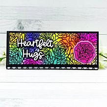 Stamps of Life Scalloped Edge Slimline Rose Card Die Set