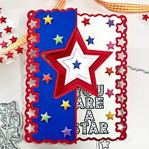 Stamps of Life Stars Flip-It Interactive A2 Card Stamp and Die Set