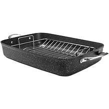 Granitestone 18.5 Oval Ultra Nonstick Roasting Pan with Lid - 20373102