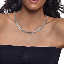 Stately Steel 16-1/2" Snake Chain Necklace