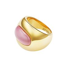 Stately Steel Cat Eye Ring