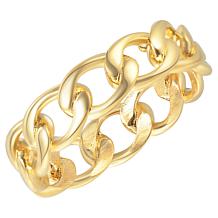 Stately Steel Cuban Chain Ring