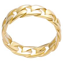 Stately Steel Cuban Link Ring