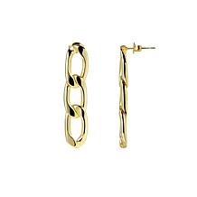Stately Steel Figaro Chain Earrings