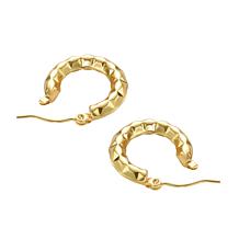 Stately Steel Geometric Hoop Earrings