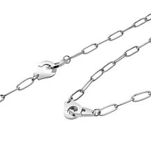 Stately Steel Handcuff Chain Necklace and Bracelet Set
