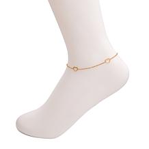 Stately Steel Open Heart Ankle Bracelet