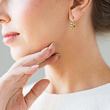 Stately Steel Puffy Bead Earrings