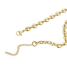 Stately Steel Stainless Steel Coffee Bean Necklace