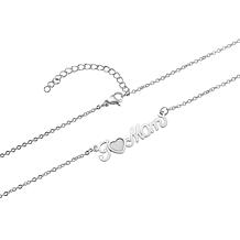 Stately Steel Stainless Steel "I ♥ Mom" Necklace and Heart Earring Set