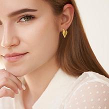 Stately Steel Wave Twisted Earrings