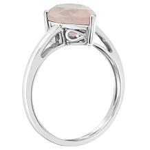 Sterling Silver 12x8mm Pear-Shaped Gemstone Ring