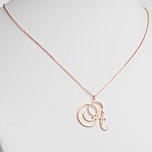 Sterling Silver Engraved Initial-Name Necklace