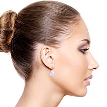 Sterling Silver Keshi Pearl Drop Earrings