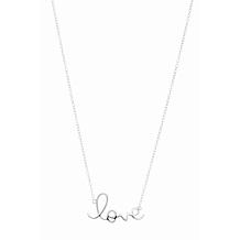 Sterling Silver "Love" Script Necklace