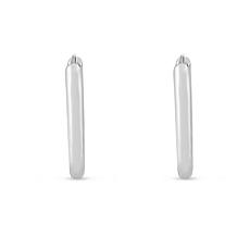 Sterling Silver Polished Oval Link Earring