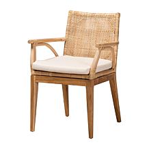 Storsel Tropical Teak & Rattan Dining Chair