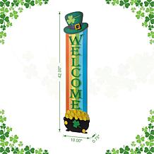 St.Patrick's Wooden Rainbow and Pot of Gold Porch Decor